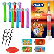 Końcówki do szczoteczek elektrycznych - Szczoteczka Oral-B Vitality Pro 103 Król Lew + + 8 zam. końcówki Color - miniaturka - grafika 1