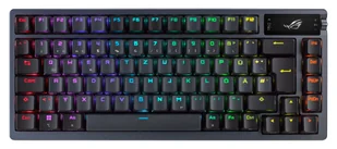 ASUS ROG Azoth klawiatura Gaming USB + RF Wireless + Bluetooth QWERTY Czarny Klawiatura Gamingowa 90MP0316-BKDA01 - Klawiatury - miniaturka - grafika 1