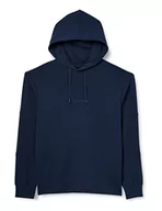 Bluzy męskie - Armani Exchange Męska bluza z kapturem, z logo na przodzie, granatowa marynarka, bardzo duża, granatowy blezer, XXL - miniaturka - grafika 1