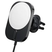 Uchwyty samochodowe do telefonów - Spigen Uchwyt Magnetyczny MagSafe z Ładowaniem Bezprzewodowym do Kratki Nawiewu ITM12W Onetap Pro 3 czarny - miniaturka - grafika 1