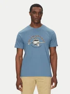 Koszulki męskie - Quiksilver T-Shirt EQYZT08056 Niebieski Regular Fit - miniaturka - grafika 1
