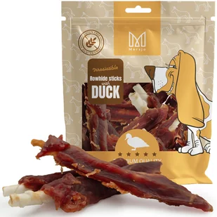 Przysmak dla psa - Pałeczki z surowej skóry z filetem z piersi kaczki Mersjo 500g - Przysmaki dla psów Przysmak dla psa - Pałeczki z surowej skóry z filetem z piersi kaczki Mersjo 500g - Przysmaki dla psów - miniaturka - grafika 1