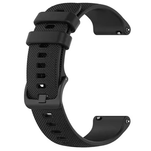 Pasek uniwersalny Alogy Strap z klamrą na smartwatch zegarek 18mm czarny - Akcesoria do smartwatchy - miniaturka - grafika 2