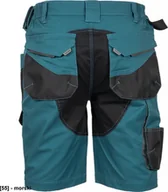 Spodnie sportowe męskie - CERVA DAYBORO szorty - męskie spodnie robocze, odblaskowe elementy, 100 % TRIFIBETEX - morski 46 - miniaturka - grafika 1