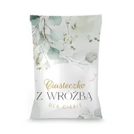 Przekąski dla dzieci - CIASTECZKA dla gości z wróżbą Liście Eukaliptusa 10szt - miniaturka - grafika 1