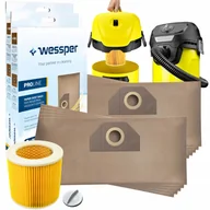 Worki do odkurzaczy - 10x Worki do odkurzacza Karcher WD3 WD2 filtr do Karcher Wd 3 200 MV3 MV2 - miniaturka - grafika 1