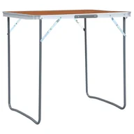 Meble turystyczne - VidaXL Składany stolik turystyczny, aluminiowy, 60 x 45 cm 48179 VidaXL - miniaturka - grafika 1