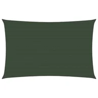 Parasole ogrodowe - vidaXL Żagiel przeciwsłoneczny, 160 g/m, ciemnozielony, 2x4,5 m, HDPE vidaXL - miniaturka - grafika 1