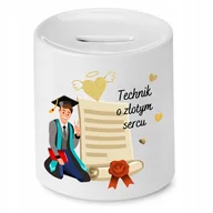 Skarbonki - Dla Redaktora Skarbonka na Urodziny na Prezent` z Nadrukiem ze Zdjęciem + Opakowanie na prezent (wzór 01) - miniaturka - grafika 1