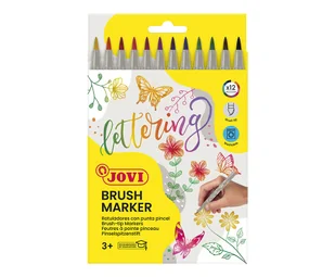 Jovi Flamastry Brush końcówka z pędzelkiem 12 szt. - Przybory szkolne - miniaturka - grafika 1