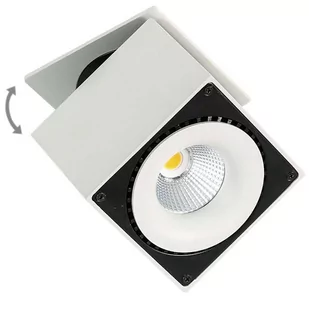 Italux Spot LAMPA sufitowa SEVILLA SQUARE RECESSED SL7562/28W 4000K WH+BL metalowa OPRAWA LED 28W kostka biały czarny - Lampy sufitowe - miniaturka - grafika 2
