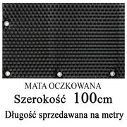 Parawany - Mata,osłona balkonowa OCZKOWANA z technorattanu, kolor czarny, szerokość 1,00 m - miniaturka - grafika 1