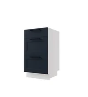 Meble kuchenne - Arco Szafka Dolna Ds-45-2W-1N Blum Granatowy Mat - miniaturka - grafika 1