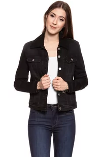 Damska Kurtka Jeansowa Lee Sherpa Rider Jacket Black Tyro L54Vcpjw-M - Kurtki damskie - miniaturka - grafika 1