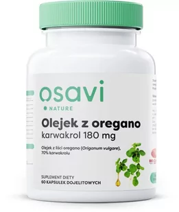Osavi - Olejek z Oregano Karwakrol, 180mg, 60 kapsułek dojelitowych - Witaminy i minerały - miniaturka - grafika 1