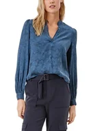 Bluzy damskie - s.Oliver Damska bluza 120.10.202.10.100.2111775, granatowa, 44 - miniaturka - grafika 1