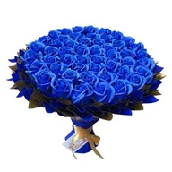 Zestawy upominkowe - Prezent na 50 Urodziny. Bukiet mydlany kwiaty mydlane róże 50 szt. - miniaturka - grafika 1