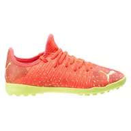 Buty dla dziewczynek - Dziecięce Turfy PUMA FUTURE Z 4.4 TT JR FIERY CORAL-FIZZY LIG 10701703 – Czerwony - miniaturka - grafika 1