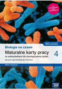 Biologia na czasie 4 Maturalne karty pracy dla liceum ogólnokształcącego i technikum zakres rozszerzony - Podręczniki dla liceum - miniaturka - grafika 1