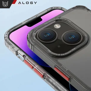 Etui na telefon Alogy Protective Case obudowa ochronna do Apple iPhone 14 Plus Czarno-przezroczyste + Szkło - Etui i futerały do telefonów - miniaturka - grafika 6