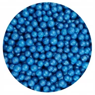 Dodatki do ciast w proszku - POSYPKA PEREŁKI CUKROWE niebieskie perłowe 4mm 25g - miniaturka - grafika 1