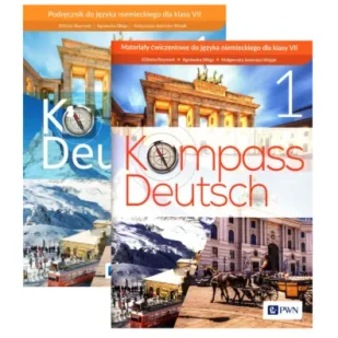 Pakiet Kompass. Deutsch 1. Podręcznik z zeszytem ćwiczeń do szkoły podstawowej dla klasy VII - Książki do nauki języka niemieckiego - miniaturka - grafika 1