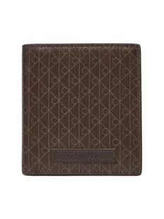 Calvin Klein Duży Portfel Damski Coated Ns Slim Billfold LV04D1084G Brązowy - Portfele - miniaturka - grafika 1