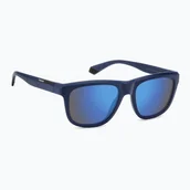 Okulary przeciwsłoneczne - Polaroid PLD 2163/S Matte Blue/Blue Mirror Polarized - miniaturka - grafika 1