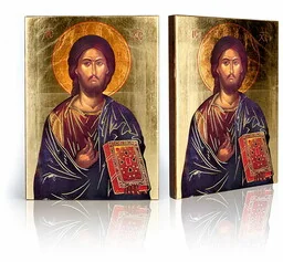 Ikona religijna Chrystus Pantokrator - Ikony i obrazy sakralne Ikona religijna Chrystus Pantokrator - Ikony i obrazy sakralne - miniaturka - grafika 1