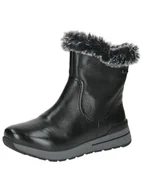 Kozaki damskie - Caprice Damskie ciepłe buty 9-26411-43, modne kozaki, Black Nappa, 37 EU szerokie, Czarna papka, 37 EU Weit - miniaturka - grafika 1