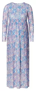 ESPRIT Maternity Sukienka maxi z siateczki z kwiatowym nadrukiem na całej powierzchni, Light Blue - 443, L - Sukienki ciążowe - miniaturka - grafika 1