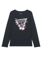 Bluzki damskie - Guess Bluzka J5YI01 K6YW4 Czarny Regular Fit - miniaturka - grafika 1