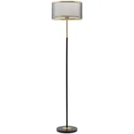 Lampy stojące - Metalowa lampa podłogowa, czarna, 153 cm - miniaturka - grafika 1