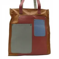 Torebki damskie - Torebka damska na ramię, shopper, duża, pojemna, mieści A4 skórzana OLIVKA - miniaturka - grafika 1