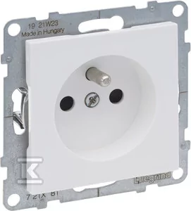 Legrand Gniazdo 2P+Z - - 16 A - 250 V~ - zaciski automatyczne, BIAŁY SUNO - Gniazdka elektryczne - miniaturka - grafika 1