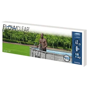 Lumarko 4-stopniowa drabinka basenowa Flowclear, 107 cm - Akcesoria do basenów - miniaturka - grafika 11