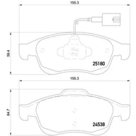 Klocki hamulcowe - Klocki hamulcowe - komplet BREMBO P 23 148X - miniaturka - grafika 1