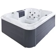 Wanny z hydromasażem - Wanna Ogrodowa Z Hydromasażem Biała Arcelia! - miniaturka - grafika 1