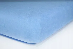 Prześcieradło Frotte Z Gumką 60x120 Jasnoniebieskie - Prześcieradła dla dzieci - miniaturka - grafika 1