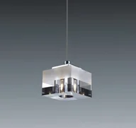 Lampy sufitowe - Italux Lampa wisząca zwis Cubric 1x20W G4 chrom MD9216-1A - miniaturka - grafika 1