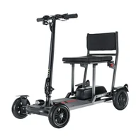 Hulajnogi elektryczne - Składana czterokołowa hulajnoga elektryczna z siodełkiem Freejoyer F7 Pro, silnik 300W, bateria 36V 13AH - Szary - miniaturka - grafika 1