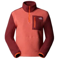 Bluzy sportowe damskie - Bluza damska The North Face W Yumiori 1/4 Zip Rozmiar: L / Kolor: pomarańczowy/bordowy - miniaturka - grafika 1