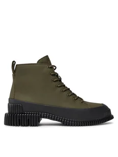 Camper Botki K400388-006 Khaki - Botki damskie - miniaturka - grafika 1