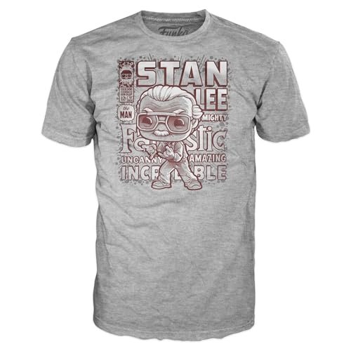 Funko Herbata w pudełku: Marvel - Stan L - T-shirt - odzież - pomysł na prezent - top z krótkim rękawem dla dorosłych mężczyzn i kobiet - oficjalni fani towarów handlowych