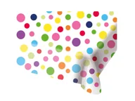 Dekoracje i nakrycia stołu na imprezę - FOL Obrus w kolorowe kropy - 130 x 180 cm - 1 szt. F65113 - miniaturka - grafika 1