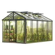 Szklarnie ogrodowe - GFP szklarnia Diamas 23 Premium 235x385 cm - grube panele poliwęglanowe ok. 16 mm - kolor: antracytowy - miniaturka - grafika 1