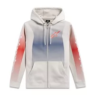 Bluzy męskie - Alpinestars Bluza z kapturem Arising męska bluza zgasła biała/niebieska/czerwona XL - miniaturka - grafika 1
