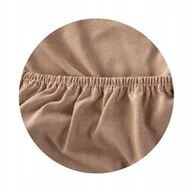 Prześcieradła dla dzieci - Grube Prześcieradło Jersey Do Łóżeczka 180x80 Bawełna - Beżowy - miniaturka - grafika 1