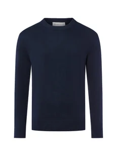 Tom Tailor Denim Męski sweter z dzianiny Mężczyźni Bawełna niebieski jednolity, M - Swetry męskie - miniaturka - grafika 1