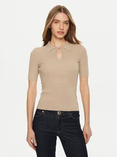 Guess Sweter W5RR10 Z2Y72 Beżowy Regular Fit - Swetry damskie - miniaturka - grafika 1